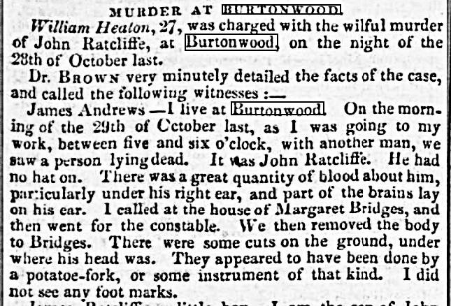 Murder at Burtonwood
