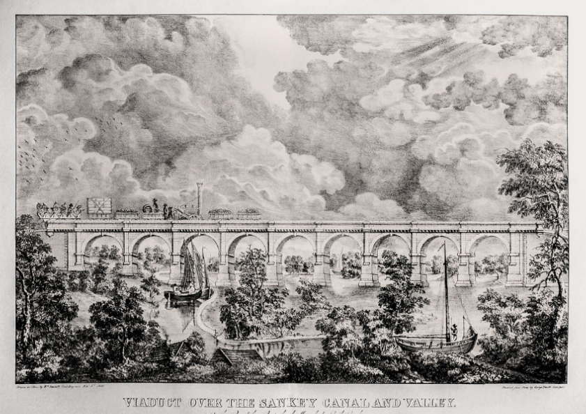 1831 Sankey Viaduct Engraving