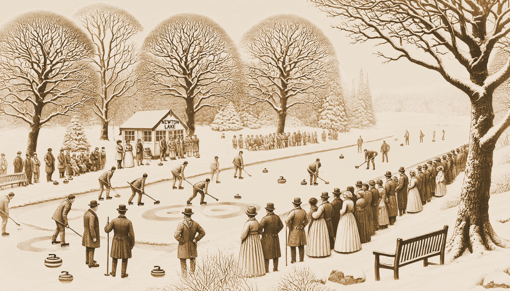 1891 Curling on Newton Lake