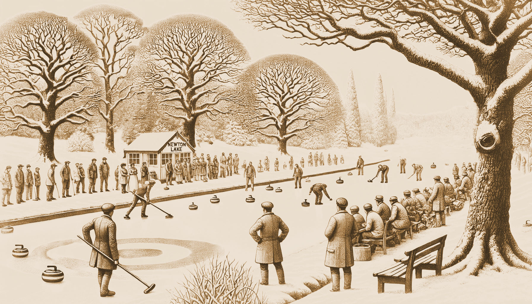 1891 Curling on Newton Lake