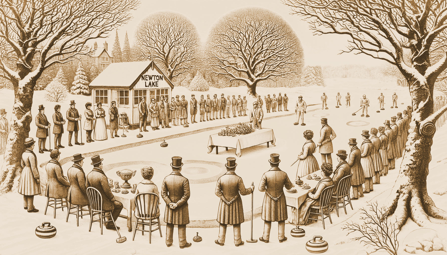 1891 Curling on Newton Lake