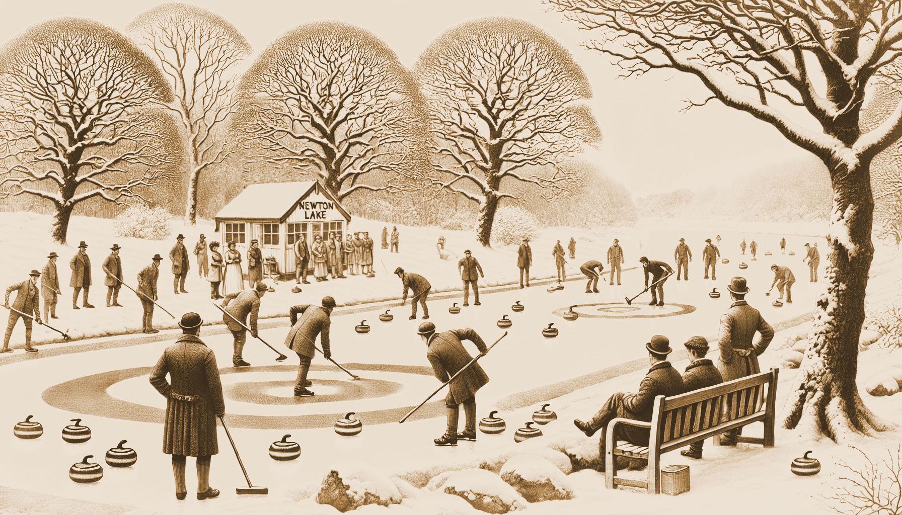 1891 Curling on Newton Lake