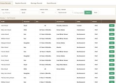 Local Parish Records – Search Tool